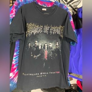 Cradle of filth 2019 Cryptoriana world tour band tee